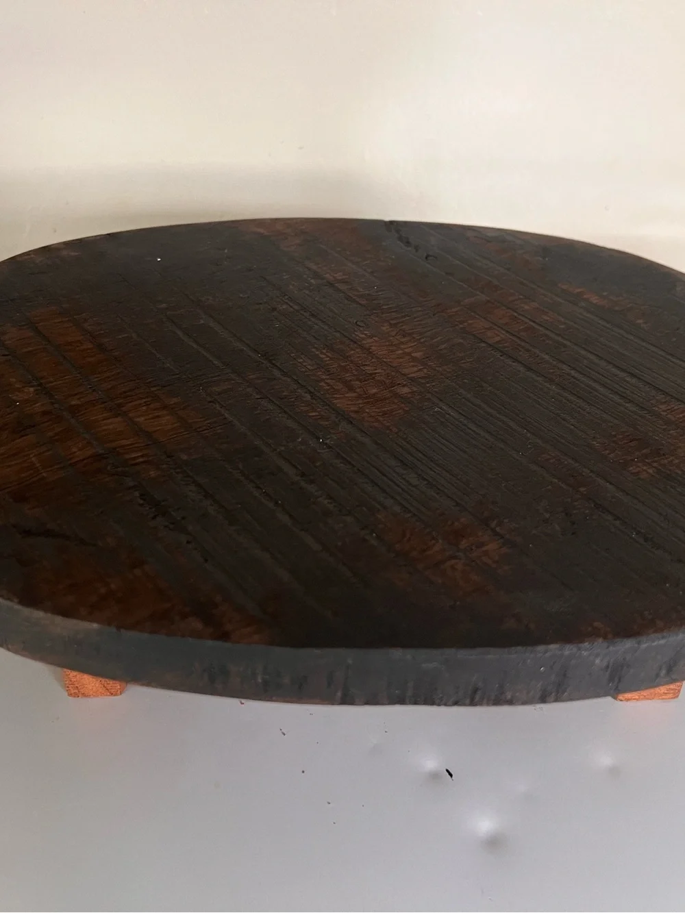 Rustic Primitive Farmhouse Wood Pedestal Riser